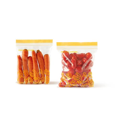 Sacchetti richiudibili per alimenti Perfetto ''Frescofood'' - conf. 20 pz S - 21x21,5 cm - 29161